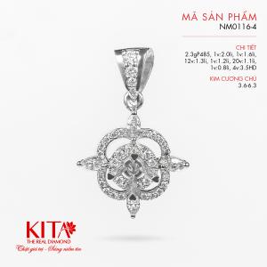 Vỏ Mặt Dây Chuyền Kim Cương 